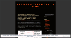 Desktop Screenshot of medicinaexpresional.wordpress.com