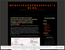 Tablet Screenshot of medicinaexpresional.wordpress.com
