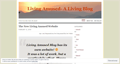 Desktop Screenshot of livingamused.wordpress.com