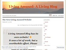 Tablet Screenshot of livingamused.wordpress.com