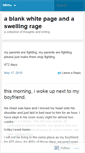 Mobile Screenshot of blankwhitepage.wordpress.com