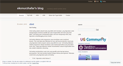 Desktop Screenshot of ekonurzhafar.wordpress.com
