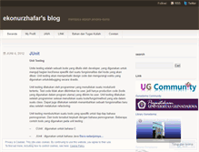 Tablet Screenshot of ekonurzhafar.wordpress.com