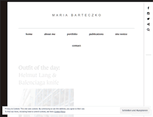 Tablet Screenshot of fashionstylistmb.wordpress.com