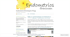 Desktop Screenshot of endometriosforeningen.wordpress.com