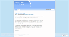 Desktop Screenshot of minicapvsts2010.wordpress.com