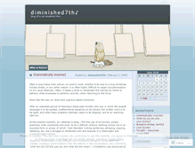 Tablet Screenshot of diminished7th.wordpress.com