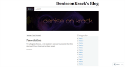 Desktop Screenshot of deniseonkrack.wordpress.com