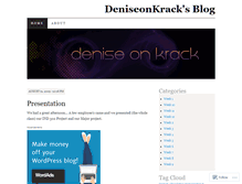 Tablet Screenshot of deniseonkrack.wordpress.com