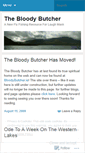 Mobile Screenshot of bloodybutcher.wordpress.com