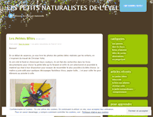 Tablet Screenshot of lespetitsnaturalistes.wordpress.com