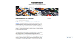 Desktop Screenshot of creditcardwatch.wordpress.com