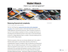 Tablet Screenshot of creditcardwatch.wordpress.com