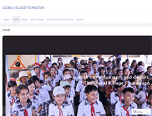 Tablet Screenshot of globalvillagefoundation.wordpress.com