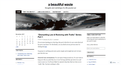 Desktop Screenshot of abeautifulwaste.wordpress.com