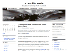 Tablet Screenshot of abeautifulwaste.wordpress.com