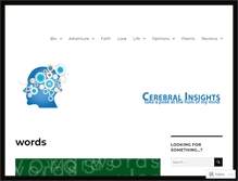 Tablet Screenshot of cerebralinsights.wordpress.com