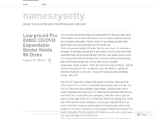 Tablet Screenshot of nameszysetty.wordpress.com