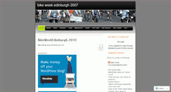 Desktop Screenshot of bikeweekedinburgh.wordpress.com