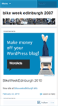 Mobile Screenshot of bikeweekedinburgh.wordpress.com