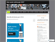 Tablet Screenshot of bikeweekedinburgh.wordpress.com