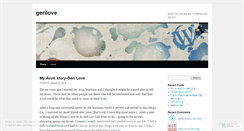 Desktop Screenshot of gerilove.wordpress.com