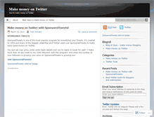 Tablet Screenshot of howtomakemoneyontwitter.wordpress.com
