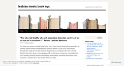 Desktop Screenshot of lesbianmeetsbooknyc.wordpress.com