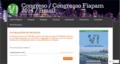 Desktop Screenshot of congresofiapam.wordpress.com