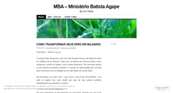 Desktop Screenshot of ministeriobatistaagape.wordpress.com