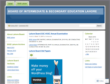 Tablet Screenshot of biselahore.wordpress.com