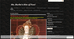 Desktop Screenshot of msburkeenglish.wordpress.com