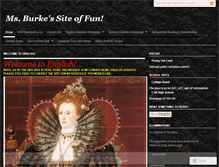 Tablet Screenshot of msburkeenglish.wordpress.com