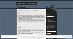 Desktop Screenshot of iglesiadelpueblomiami.wordpress.com