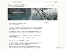 Tablet Screenshot of inhaleexhalerepeat.wordpress.com