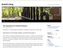 Tablet Screenshot of andesc.wordpress.com
