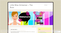 Desktop Screenshot of littlemissgirlsense.wordpress.com