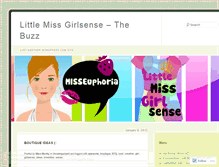 Tablet Screenshot of littlemissgirlsense.wordpress.com