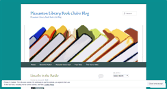 Desktop Screenshot of pleasantonlibrarybookclub.wordpress.com