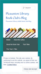 Mobile Screenshot of pleasantonlibrarybookclub.wordpress.com