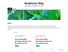 Tablet Screenshot of bestfrieend.wordpress.com