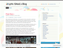 Tablet Screenshot of lynnismail.wordpress.com