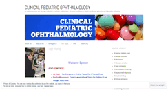 Desktop Screenshot of pediatricopthalmology.wordpress.com