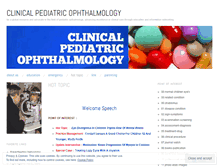 Tablet Screenshot of pediatricopthalmology.wordpress.com