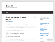 Tablet Screenshot of grails101.wordpress.com