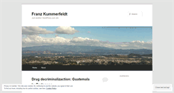 Desktop Screenshot of franzkummerfeldt.wordpress.com