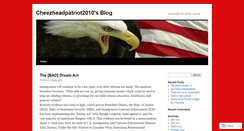 Desktop Screenshot of cheezheadpatriot2010.wordpress.com