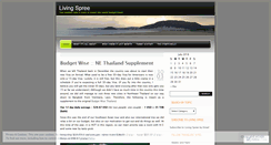Desktop Screenshot of livingspree.wordpress.com