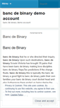 Mobile Screenshot of mediakit.bancdebinarydemoaccount.wordpress.com