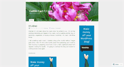 Desktop Screenshot of caitlincantcook.wordpress.com